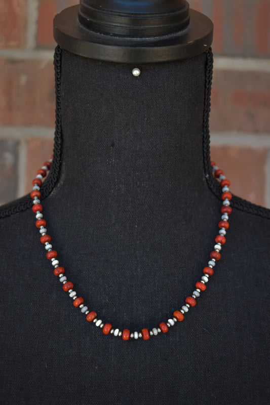 Apple Coral & Mother Of Pearl