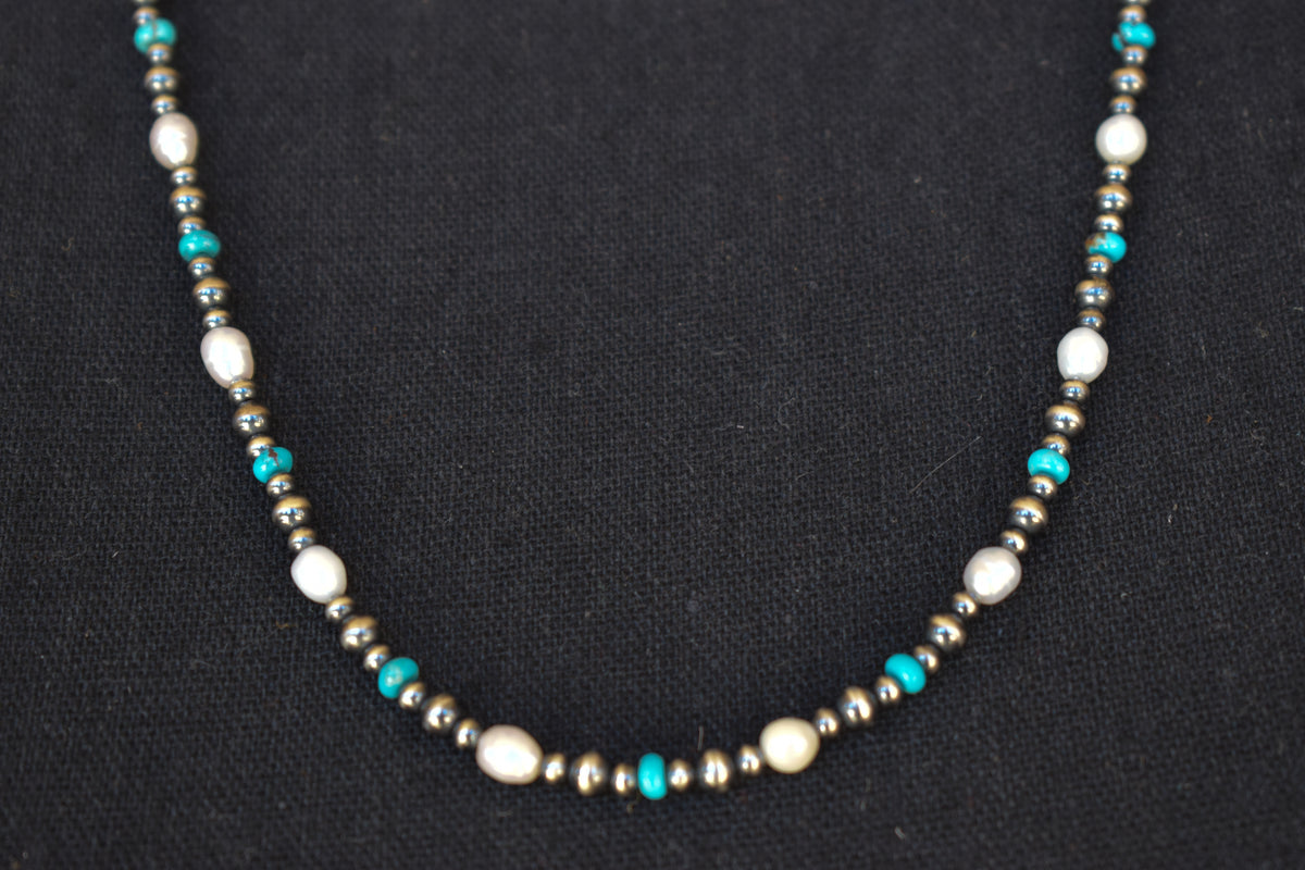 Baja Turquoise & Fresh Water Pearls