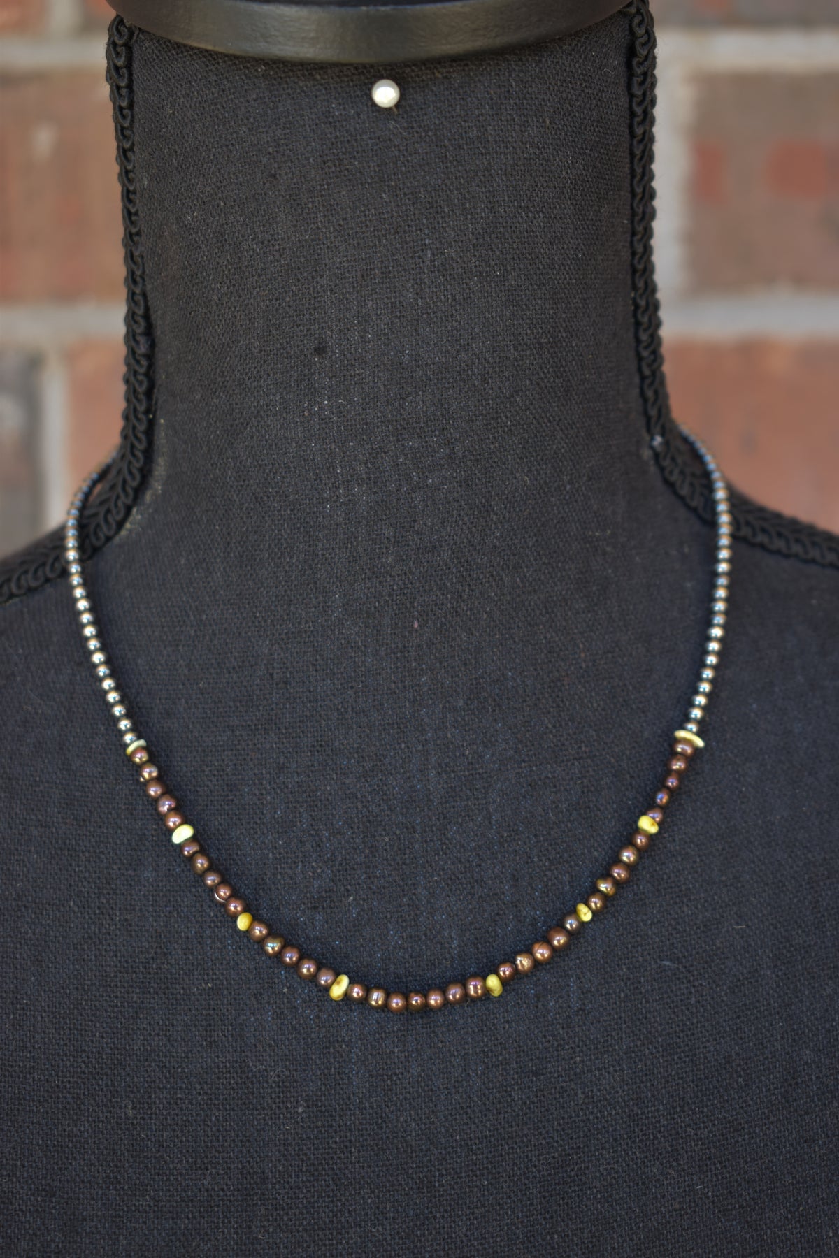 Palomino Variscite & Brown Fresh Water Pearls