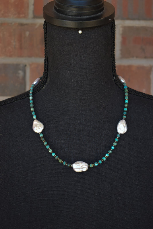 Turquoise & Fresh Water Pearls