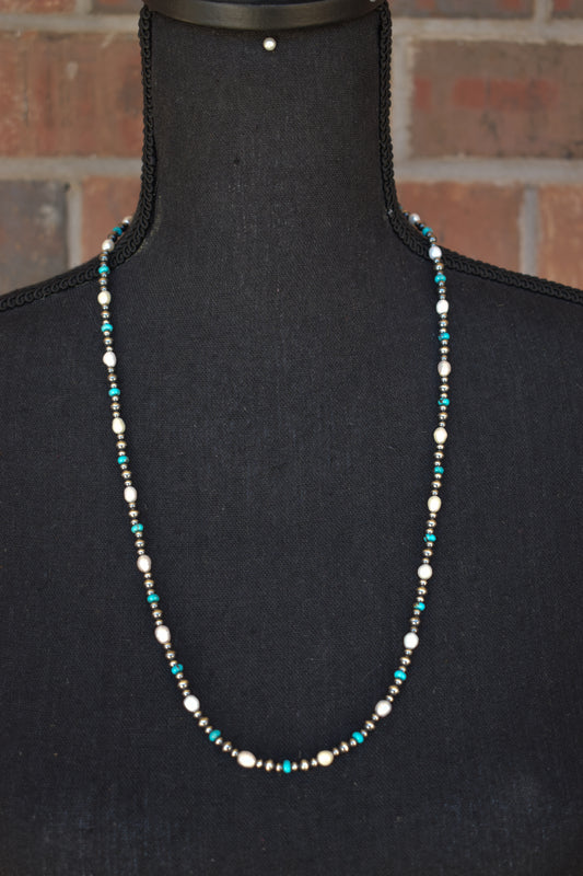 Baja Turquoise & Fresh Water Pearls